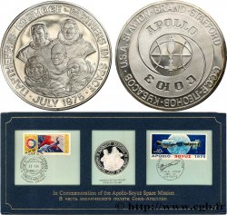 UNITED STATES OF AMERICA Carte médaille, Commémoration de l’Apollo-Soyuz Space Mission