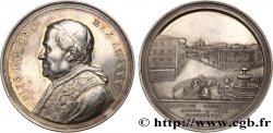 VATICAN - PIUS IX (Giovanni Maria Mastai Ferretti) Médaille, édification de la maison de retraite de Rome, médaille annuelle