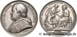 ITALIA - ESTADOS PONTIFICOS - PIE IX (Giovanni Maria Mastai Ferrettii) Médaille, “le pape qui frappe l’argent”