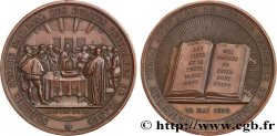 SECOND EMPIRE Médaille, Troisième jubilé séculaire de l’église réformée de France