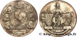 ALLEMAGNE - ROYAUME DE PRUSSE - GUILLAUME II Médaille, Noces d’argent de Guillaume II d’Allemagne avec la Princesse Augusta-Victoria  de Schlewig-Holstein-Sonderburg-Augustenbourg
