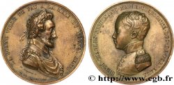 HENRY V COUNT OF CHAMBORD Médaille, Hommage de la ville de Pau au Duc de Bordeaux