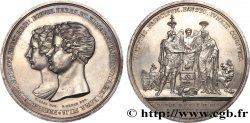 ALLEMAGNE - ROYAUME DE PRUSSE - FRÉDÉRIC-GUILLAUME IV Médaille, Mariage de Frédéric Guillaume IV de Prusse avec Elisabeth Ludovika