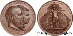 PAYS-BAS - ROYAUME DES PAYS-BAS - GUILLAUME III Médaille, Noces de Guillaume III des Pays Bas avec Emma de Waldeck-Pyrmont