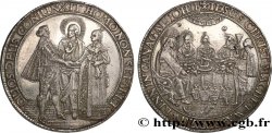 ALLEMAGNE Médaille de mariage, triple Thaler de Hambourg
