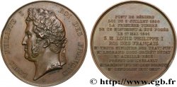 LOUIS-PHILIPPE I Médaille, Pont de Béziers, pose de la première pierre