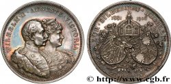 ALLEMAGNE - ROYAUME DE PRUSSE - GUILLAUME II Médaille, Noces d’argent de Guillaume II et Augusta-Victoria