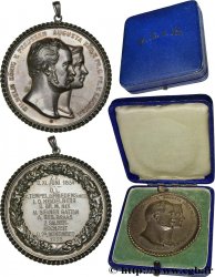 ALLEMAGNE - ROYAUME DE PRUSSE - GUILLAUME II Médaille, Noces d’argent d’I.O.Heildelberg et de son épouse née Brass