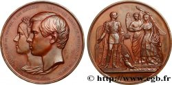 PORTUGAL - ROYAUME DU PORTUGAL - PIERRE V Médaille, Mariage du roi du Portugal, Pedro V et Stéphanie de Hohezollern-Sigmaringen