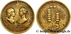 ALLEMAGNE - BRANDEBOURG-ANSBACH Médaille, Mariage de Charles Guillaume Frédéric de Brandebourg-Ansbach et de Frédérique Louise de Prusse