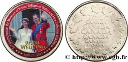 CANADA Médaille, Mariage du Prince William avec Catherine Elisabeth Middleton