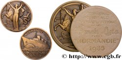 III REPUBLIC Médaille, French Line, le “Normandie”