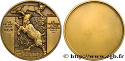 LITTÉRATURE : ÉCRIVAINS/ÉCRIVAINES - POÈTES Médaille, Le renard et le bouc