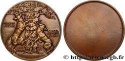 LITTÉRATURE : ÉCRIVAINS/ÉCRIVAINES - POÈTES Médaille, Le renard et le loup