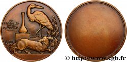 LITTÉRATURE : ÉCRIVAINS/ÉCRIVAINES - POÈTES Médaille, Le renard et la cigogne