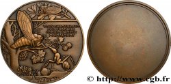LITTÉRATURE : ÉCRIVAINS/ÉCRIVAINES - POÈTES Médaille, La cigale et la fourmi
