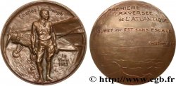 TERZA REPUBBLICA FRANCESE Médaille, Charles Lindbergh, Première traversée de l’Atlantique