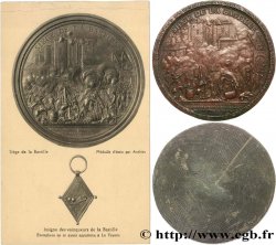 LOUIS XVI Médaille, Plomb qui scellait les anneaux enchaînant les victimes du despotisme, Siège de la Bastille