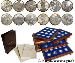 CINQUIÈME RÉPUBLIQUE Coffret de 50 médailles, La Résistance Française SUP