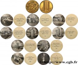 EXPOSITION UNIVERSELLE DE 1937 Médaille boîte et ses 10 clichés, Exposition Internationale  Arts et Techniques 