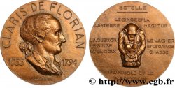 LITTÉRATURE : ÉCRIVAINS/ÉCRIVAINES - POÈTES Médaille, Claris de Florian