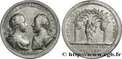 PAYS-BAS AUTRICHIENS - MARIE-CHRISTINE D AUTRICHE et ALBERT-CASIMIR DE SAXE Médaille, Mariage du Prince Albert de Saxe avec Marie Christine, archiduchesse d’Autriche