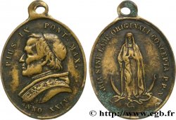 ITALIE - ÉTATS DU PAPE - PIE IX (Jean-Marie Mastai Ferretti) Médaillette, Vierge Marie