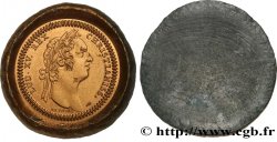 LOUIS XV THE BELOVED Médaille, tirage en plomb, Avers du jeton de Louis XV, refrappe