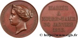 SECOND EMPIRE Médaille, Mariage de Napoléon III et Eugénie