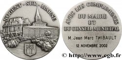 V REPUBLIC Médaille, Compliments du Maire et du Conseil Municipal
