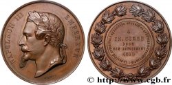SECOND EMPIRE Médaille, Société municipale de secours mutuels, Pour dévouement