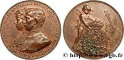 ROMANIA - CHARLES I Médaille, Mariage du dauphin Ferdinand de Roumanie et Marie d’Edimbourg