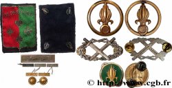 CINQUIÈME RÉPUBLIQUE Lot d’insignes et divers, Légion étrangère