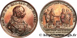 ITALIE - ROYAUME DE SARDAIGNE - CHARLES-EMMANUEL III Médaille, Mariage de Charles Emmanuel III de Sardaigne et Marie-Antoinette d’Espagne