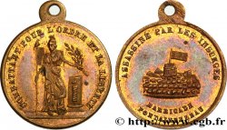 DEUXIÈME RÉPUBLIQUE Médaille, Barricade de Fontainebleau