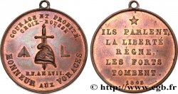 DEUXIÈME RÉPUBLIQUE Médaille, Société ouvrière Les Voraces