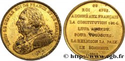 LOUIS XVIII Médaille, Louis XVIII, 69e Roi
