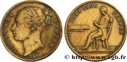 GREAT BRITAIN - VICTORIA Médaillette, Keep your temper