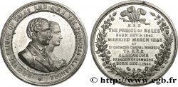 ROYAUME-UNI Médaille, Mariage du Prince de Galles, Albert-Edouard, et Alexandra du Danemark