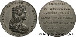 GRANDE-BRETAGNE - GEORGES III Médaille, Mariage du prince Georges avec la Princesse Caroline de Brunswick