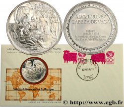 THE GREAT EXPLORERS MEDALS Enveloppe “Timbre médaille”, Cabeza de Vaca explore le Mexique