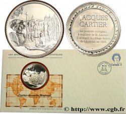 LES MÉDAILLES DES GRANDS EXPLORATEURS Enveloppe “Timbre médaille”, Cartuer découvre Montréal