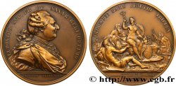LOUIS XVI Médaille, canal du Centre, refrappe