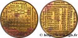 LOUIS XVI Médaille, Almanach