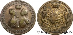 GRANDE-BRETAGNE - GEORGES III Médaille, Couronnement de Georges III et Charlotte de Mecklembourg Strelitz