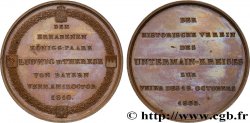 GERMANY - KINGDOM OF BAVARIA - LUDWIG I Médaille, Noces d’argent de Louis Ier de Bavière et Thérèse née de Saxe-Hildburghausen