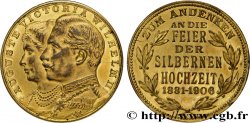 ALLEMAGNE - ROYAUME DE PRUSSE - GUILLAUME II Médaille, Noces d’argent de Guillaume II et Augusta-Victoria