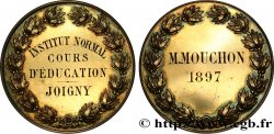 III REPUBLIC Médaille, Institut normal, Cours d’éducation