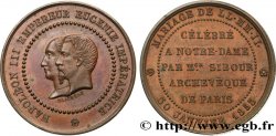 SECOND EMPIRE Médaille, Mariage de Napoléon III et Eugénie