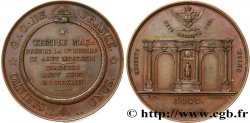 FRANC-MAÇONNERIE - PARIS Médaille, Pose de la première pierre du temple maçonnique, Grand Orient de France
